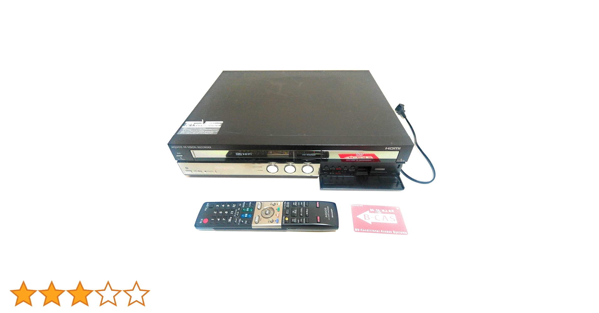 SHARP HDD/DVD/VHS一体型レコーダー DV-ACV52 VHSギア新品 シャープ DV-ACV52 HDD DVD VHS ビデオ一体型